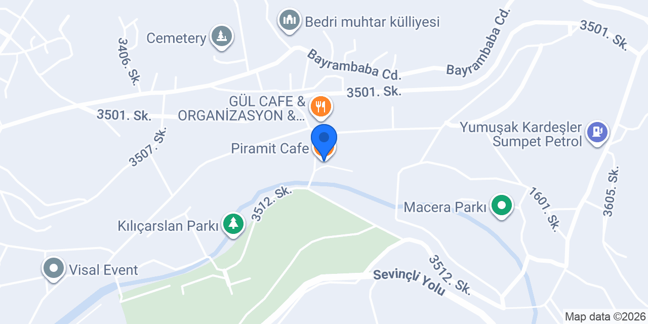 Piramit Cafe konumu