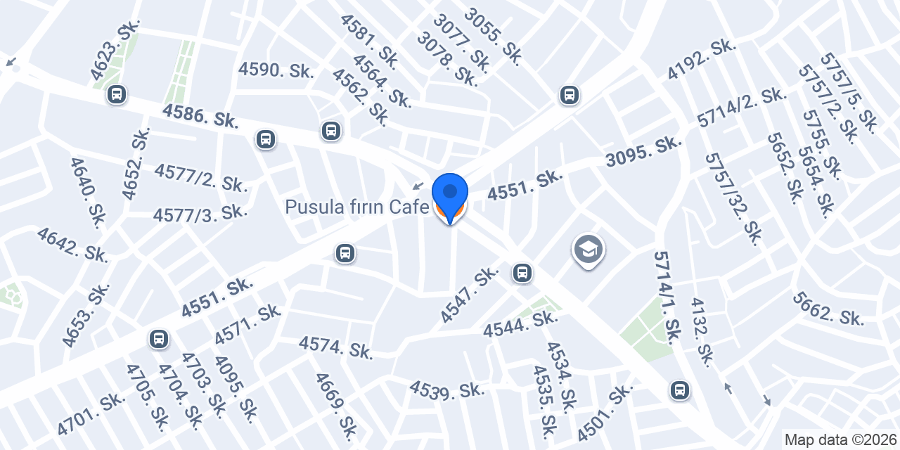 Pusula fırın Cafe konumu