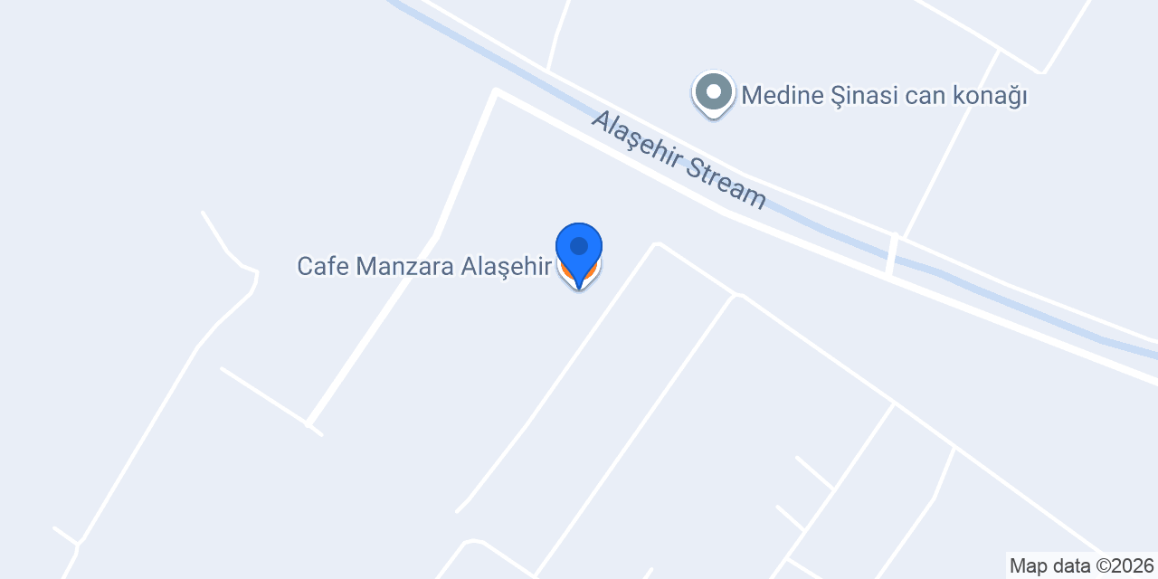 Cafe Manzara Alaşehir konumu