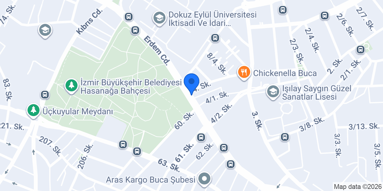 Buckin Coffee Buca Hasanağa konumu