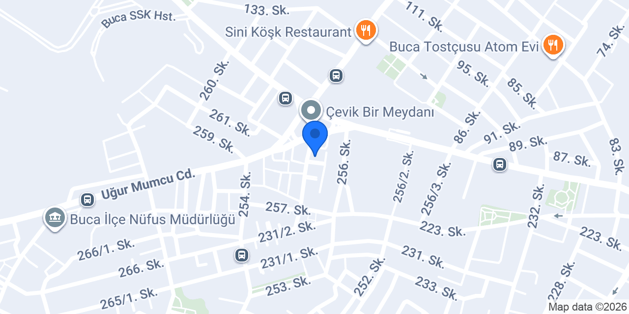 QNB Buca Şubesi konumu