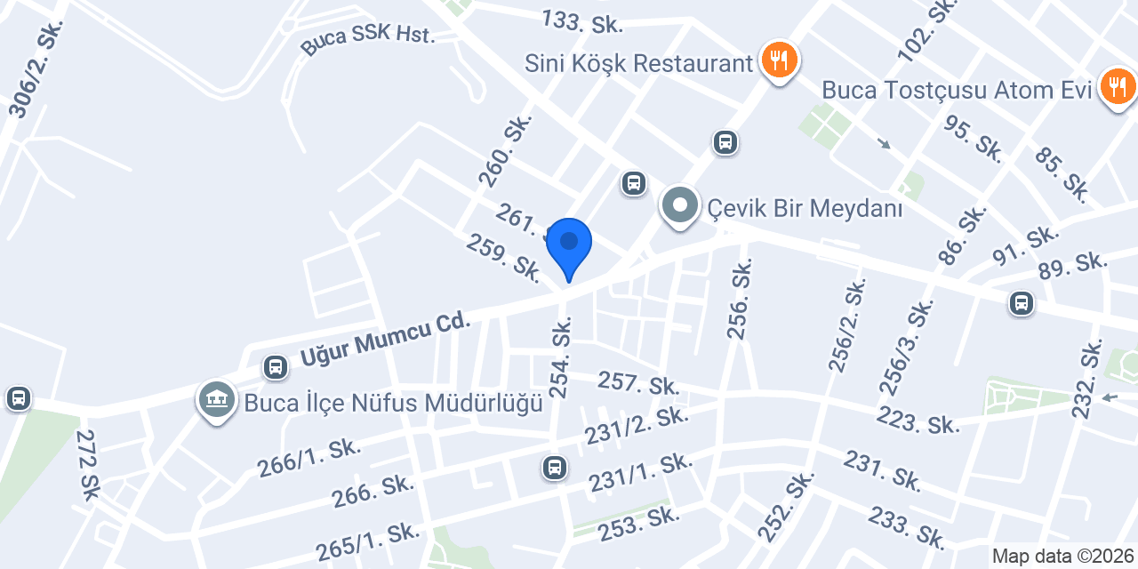 TEB Buca Şubesi konumu