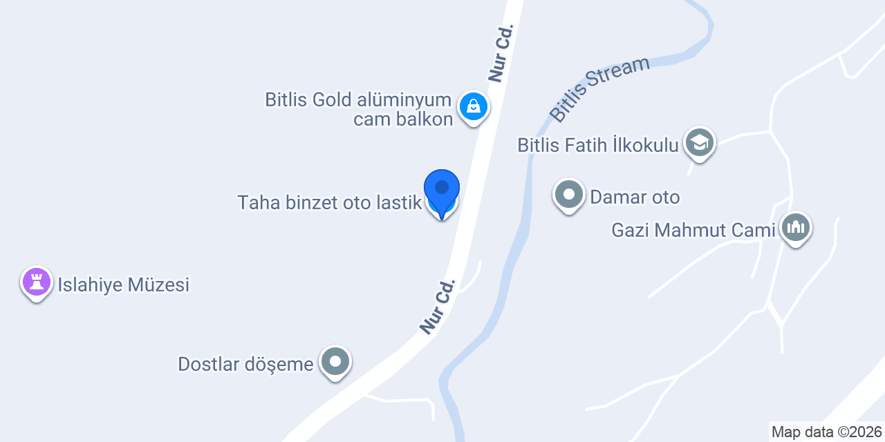 Taha binzet oto lastik konumu