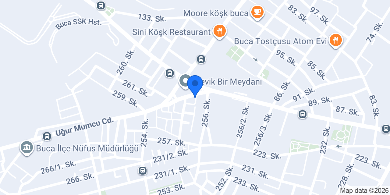 Garanti BBVA Buca Şubesi konumu