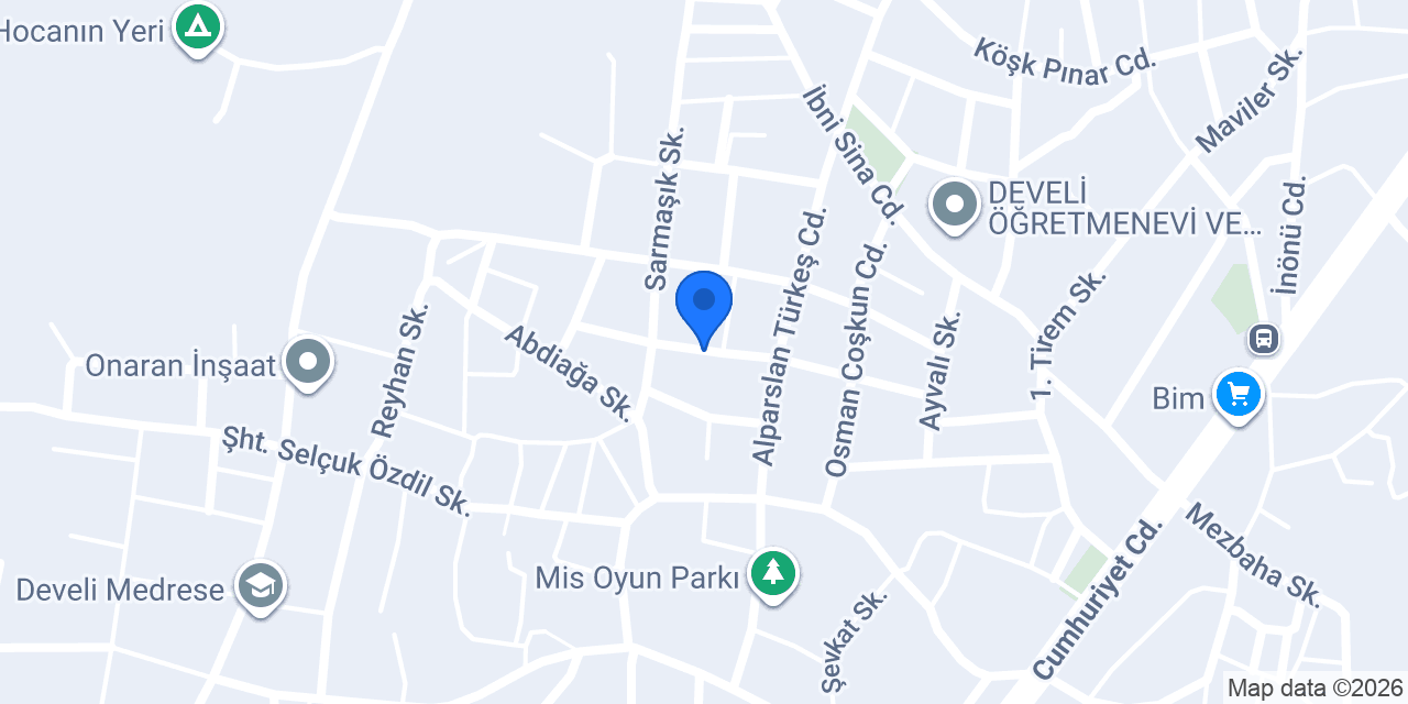 Doğanlar Mobilya konumu