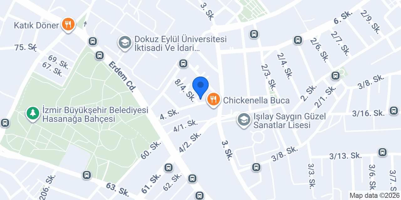 İzm Turizm konumu