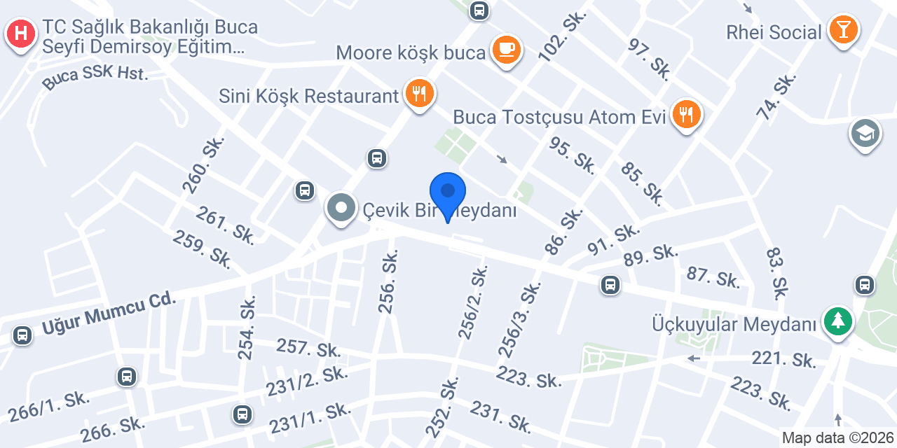 İzmir - Buca Avukat İlhan Ege Anaokulu konumu