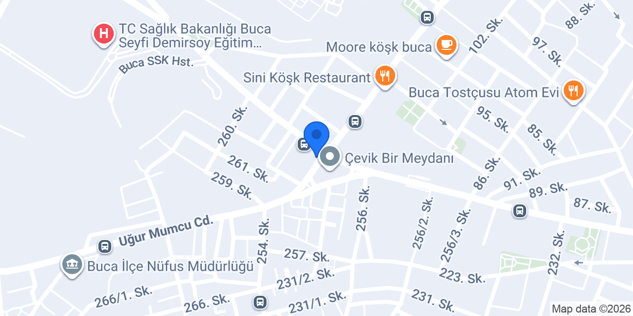 Buca Çevik Bir Taksi konumu