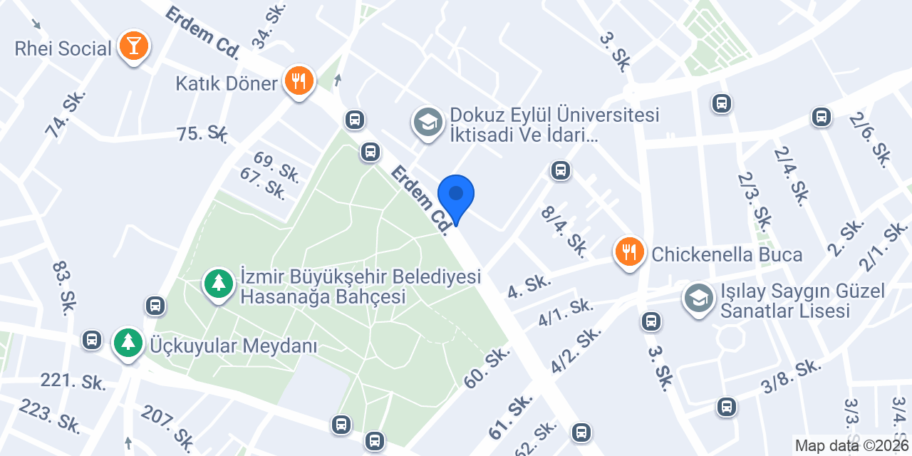 Buca British Town Dil Okulları konumu