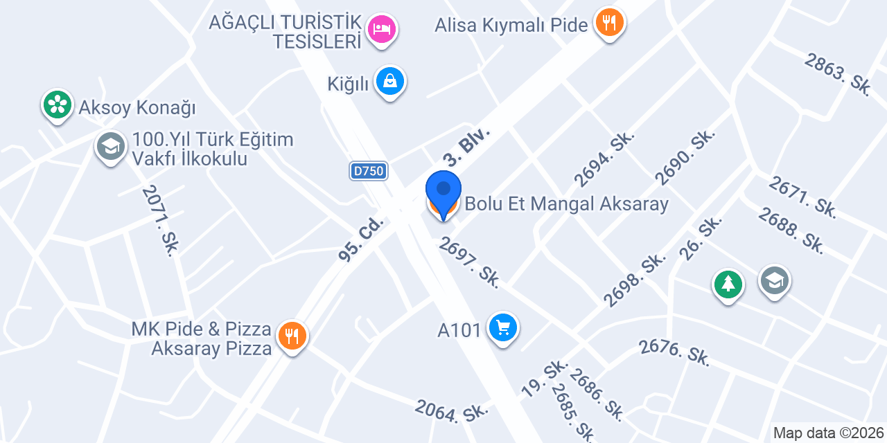 Bolu Et Mangal Aksaray konumu