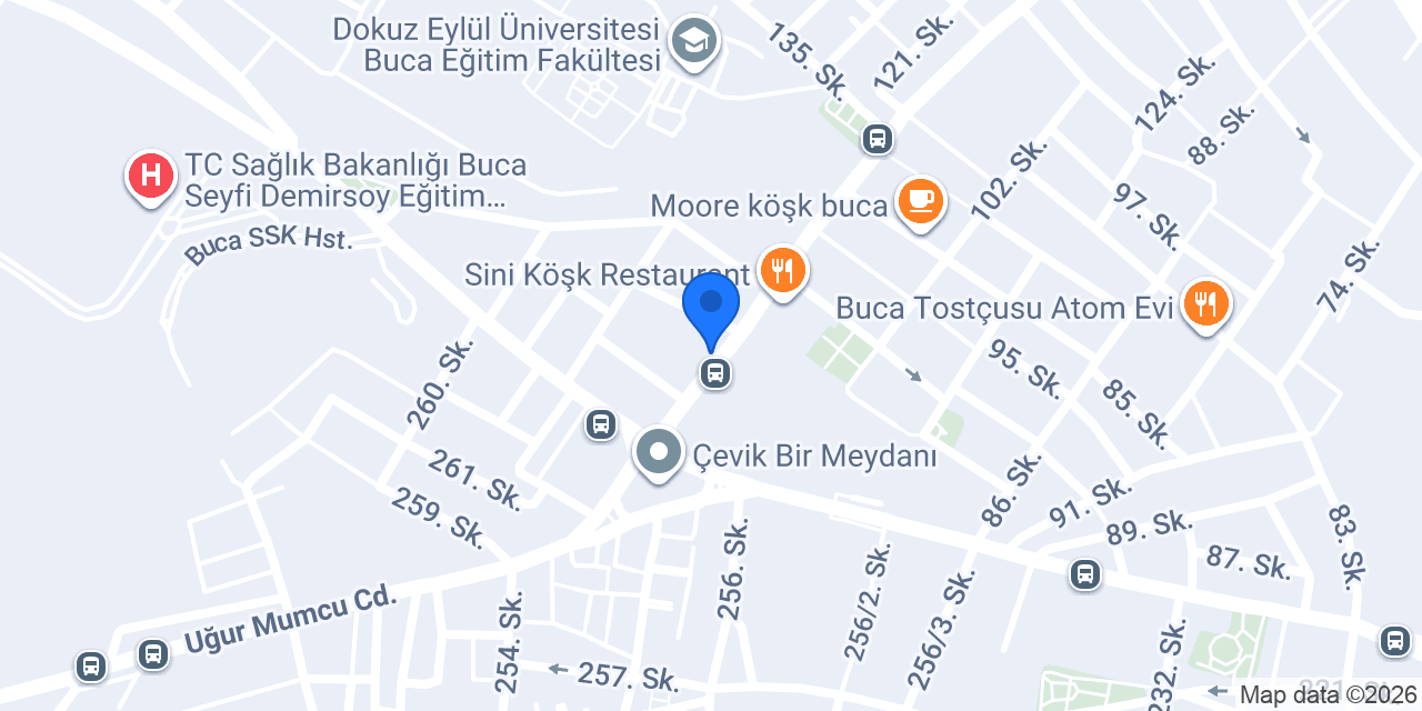 Bucalı kasap Okan konumu