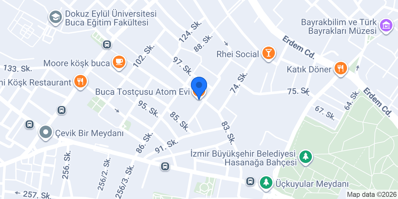 Buca Tostçusu Atom Evi konumu