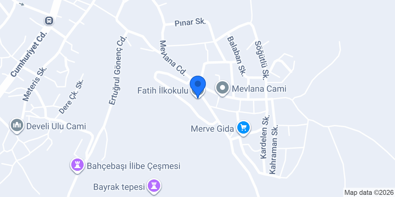 Fatih İlkokulu konumu