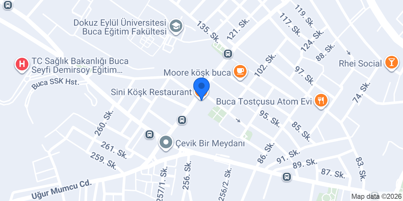 Sini Köşk Restaurant konumu