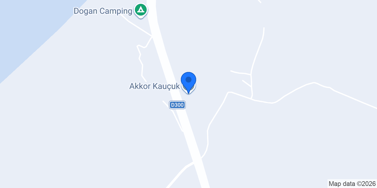 Akkor Kauçuk konumu