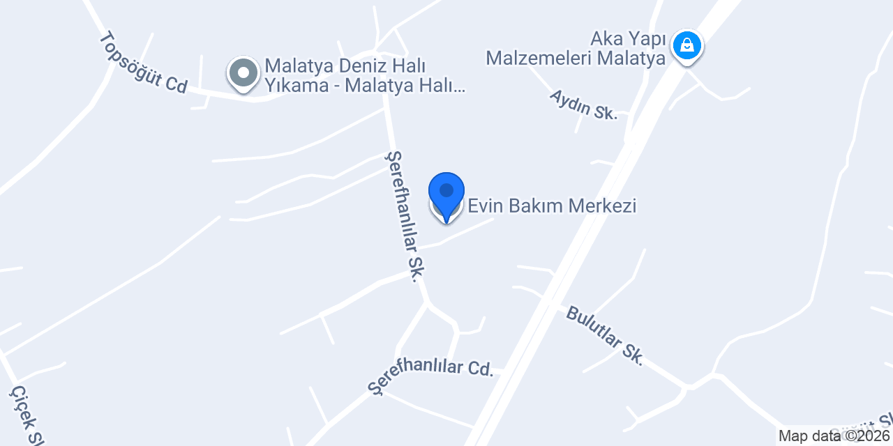 Evin Bakım Merkezi konumu