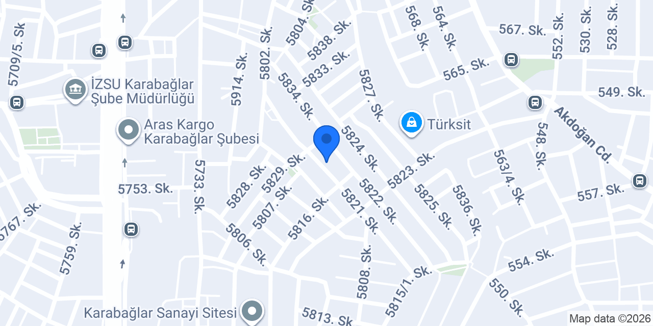 Kaf Yapı ve İç Mimarlık konumu