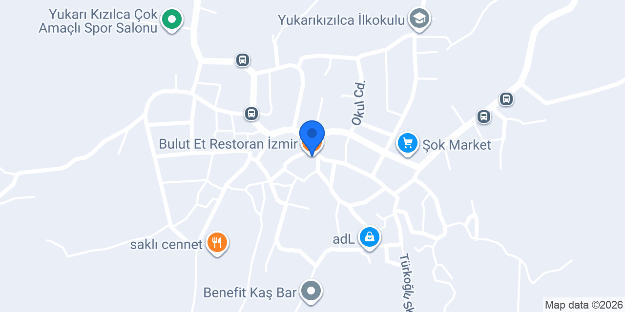 Bulut Et Restoran İzmir konumu