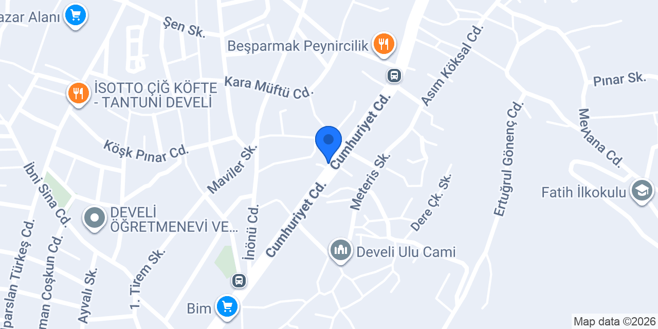 Aras Kargo Develi Şubesi konumu