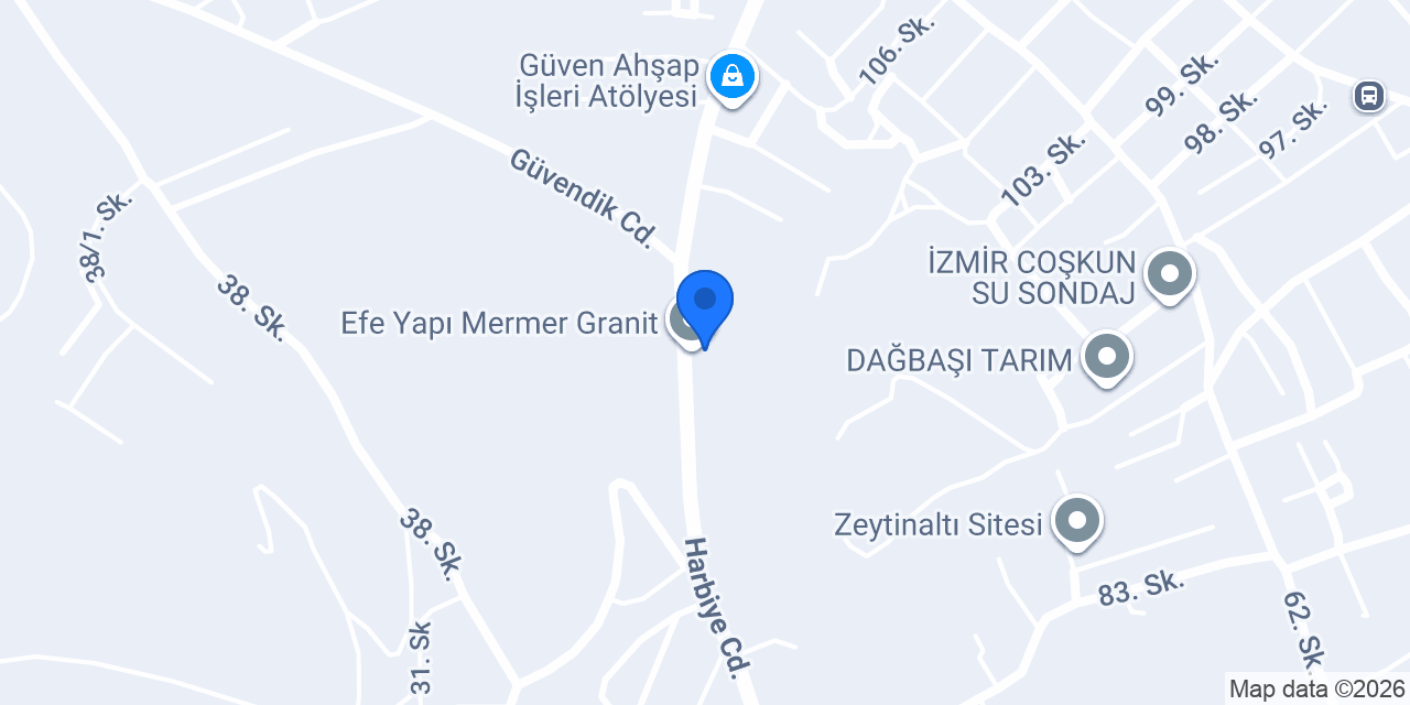 Efe Yapı Mermer Granit konumu