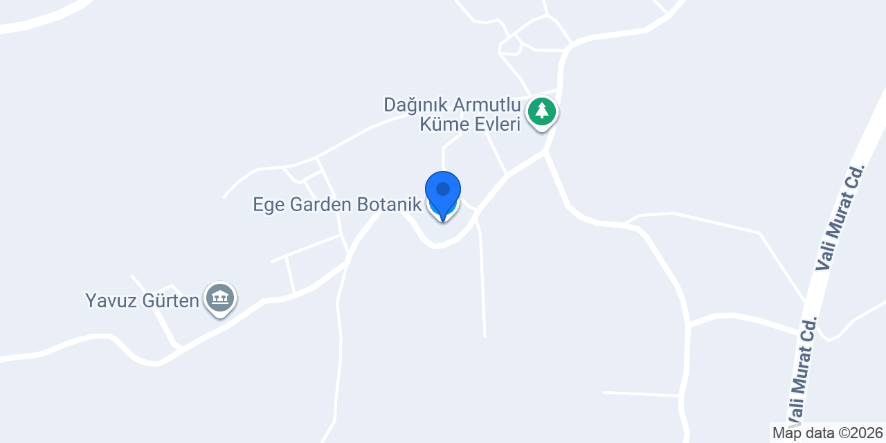 Ege Garden Botanik konumu