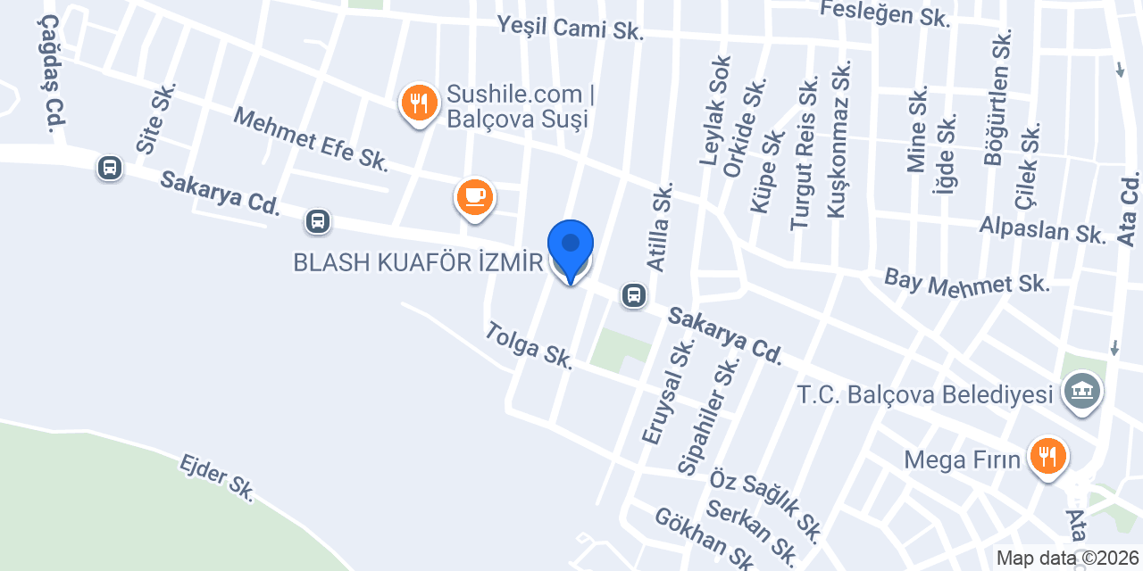 BLASH KUAFÖR İZMİR konumu