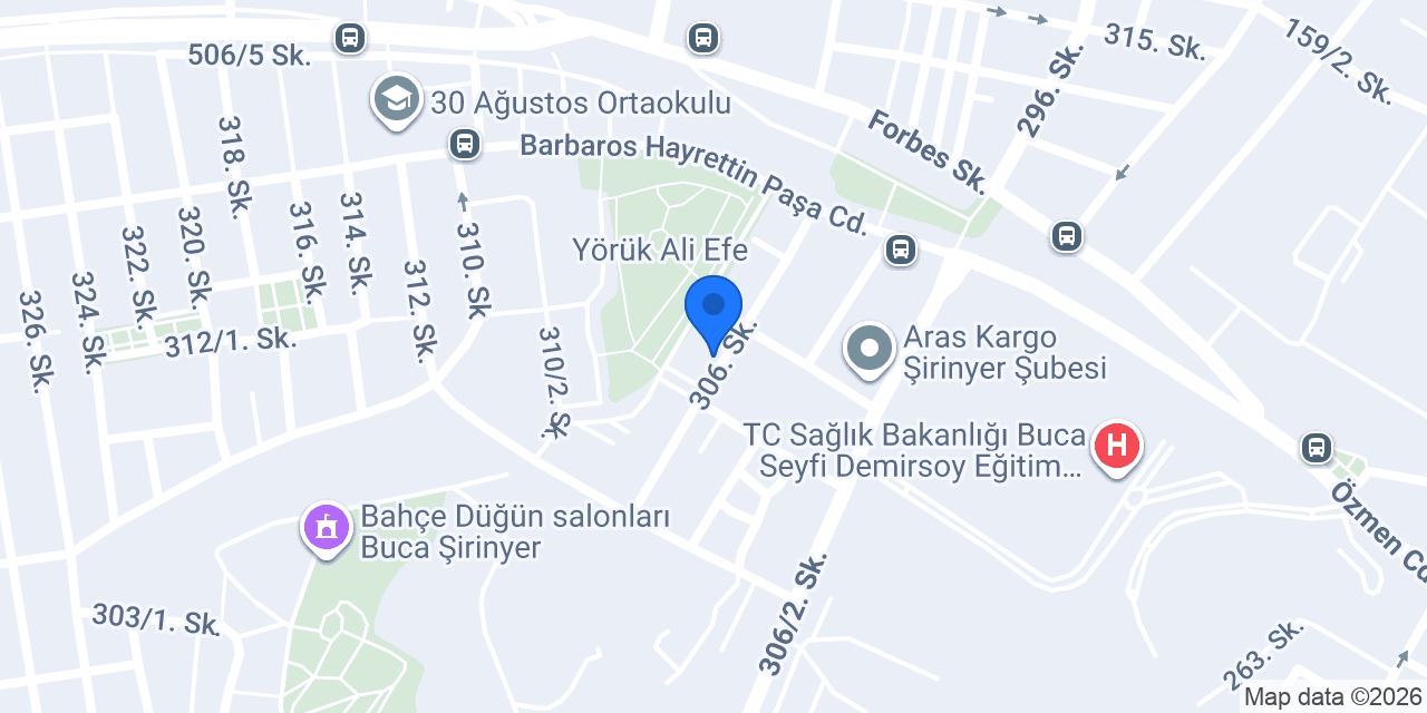 Özel Yedirenk Anaokulu konumu