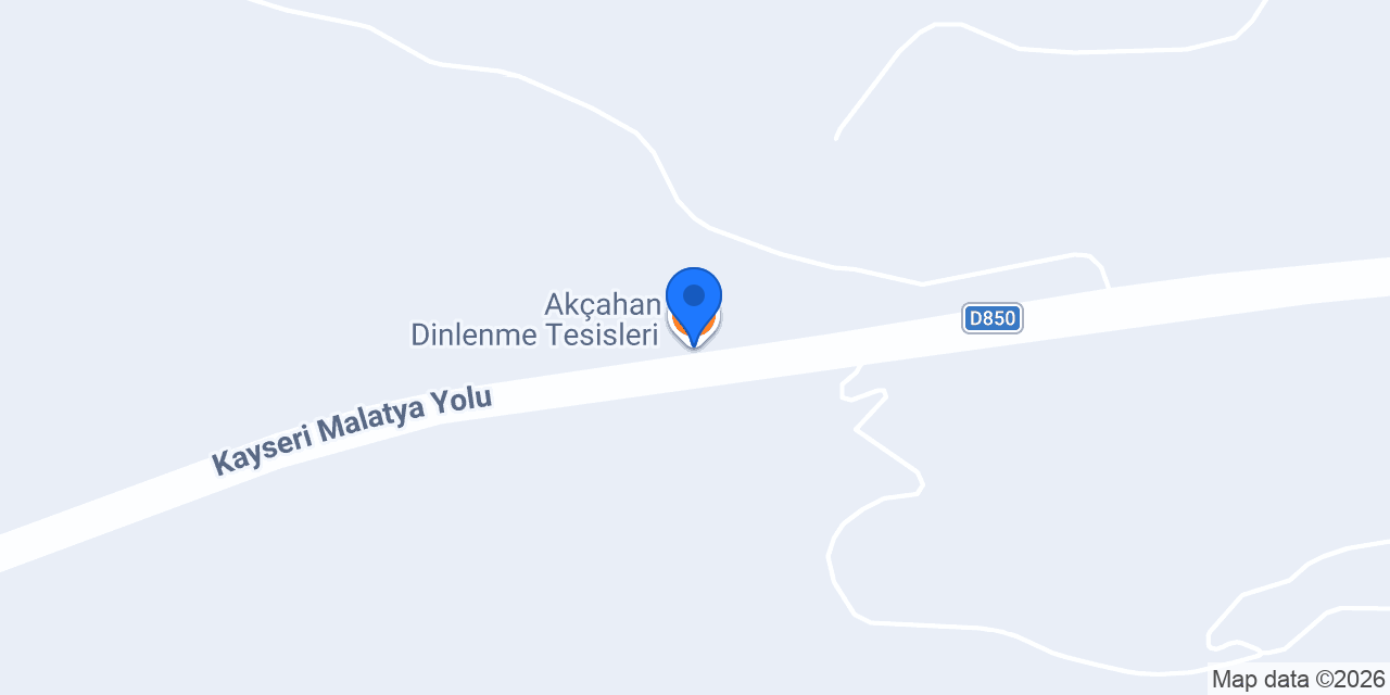 Akçahan Dinlenme Tesisleri konumu