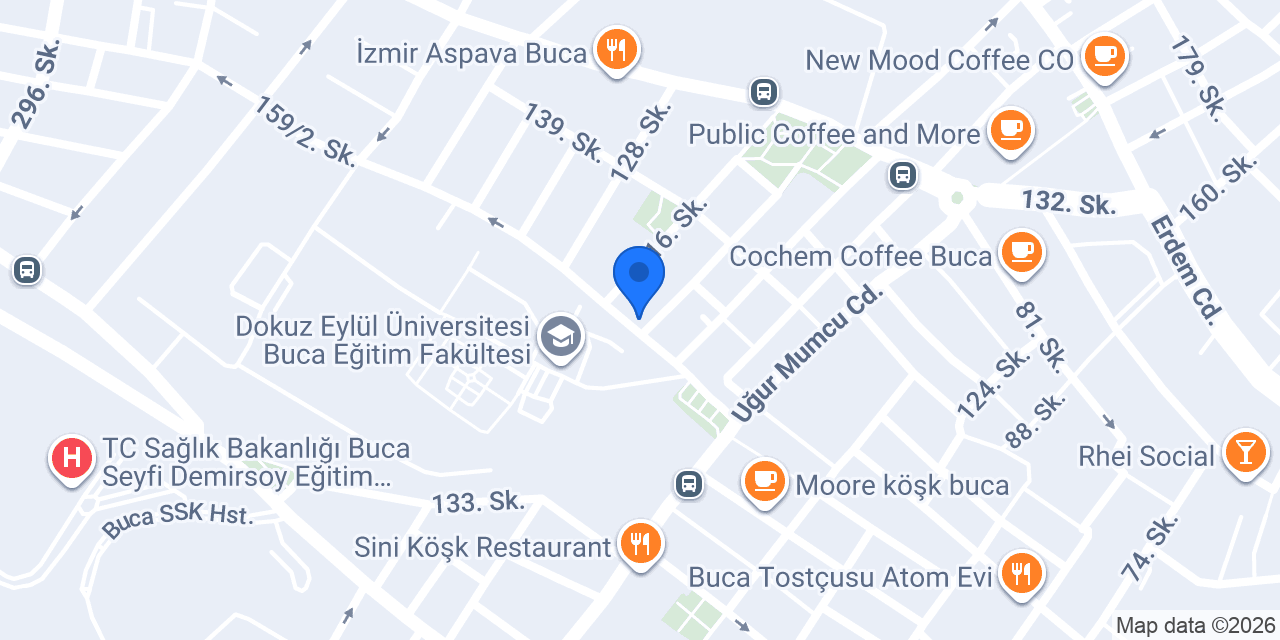 Buca 5 Yıldız Kurs Merkezi konumu