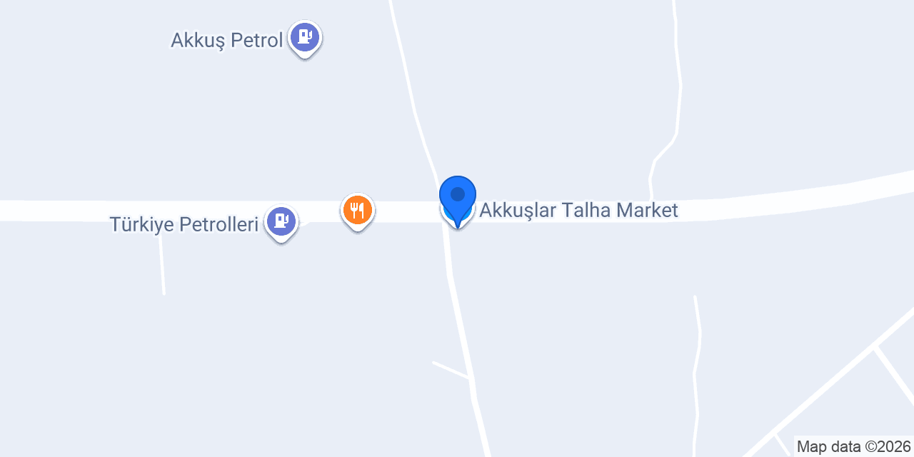 Akkuşlar Talha Market konumu