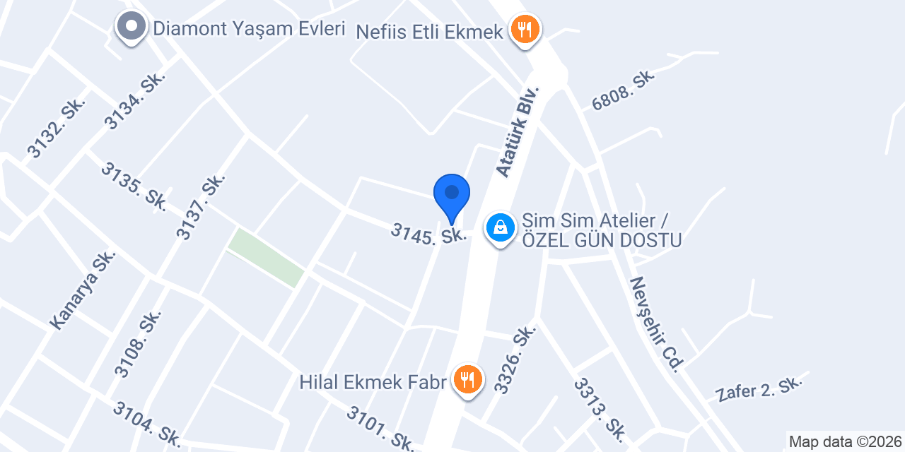 İnci Diş Hastanesi konumu