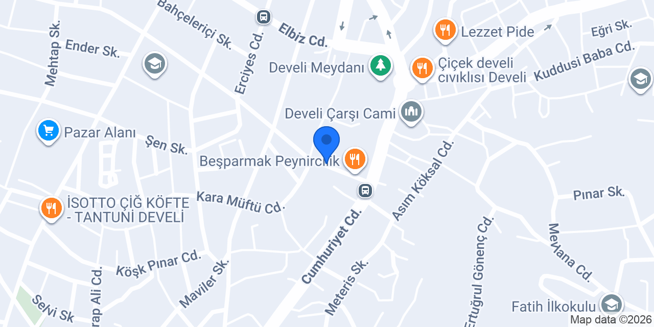 Ptt-develi Şubesi konumu