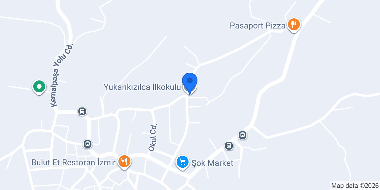 Yukarıkızılca İlkokulu konumu