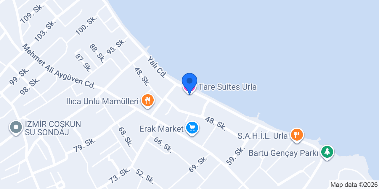 Tare Suites Urla konumu