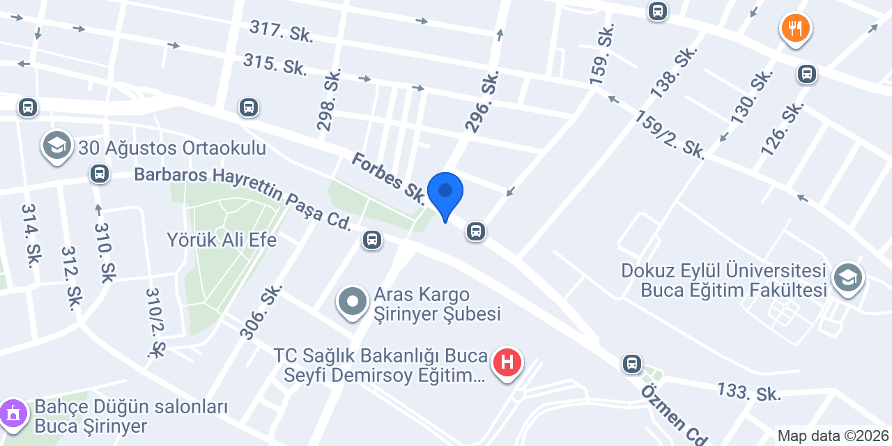 Yurtiçi Kargo Şirinyer konumu