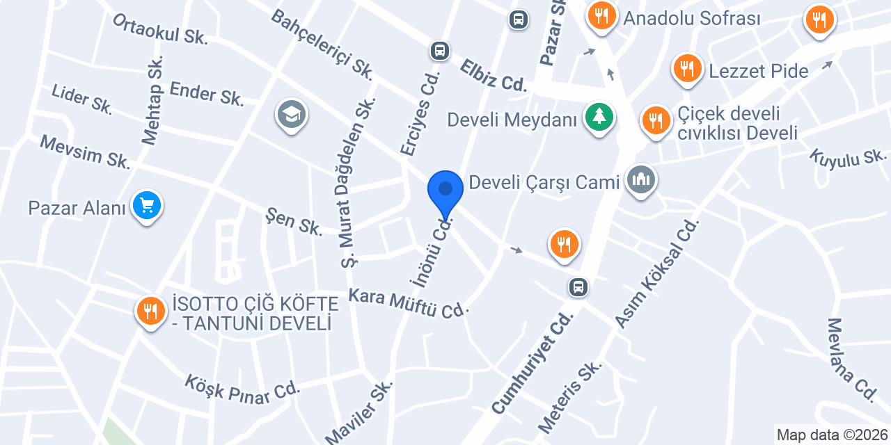 Develi Gross Toptan ve Perakende Satış konumu