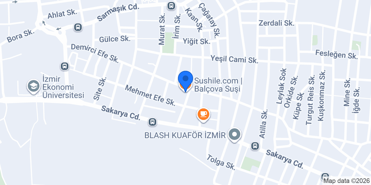 Sushile.com | Balçova Suşi konumu