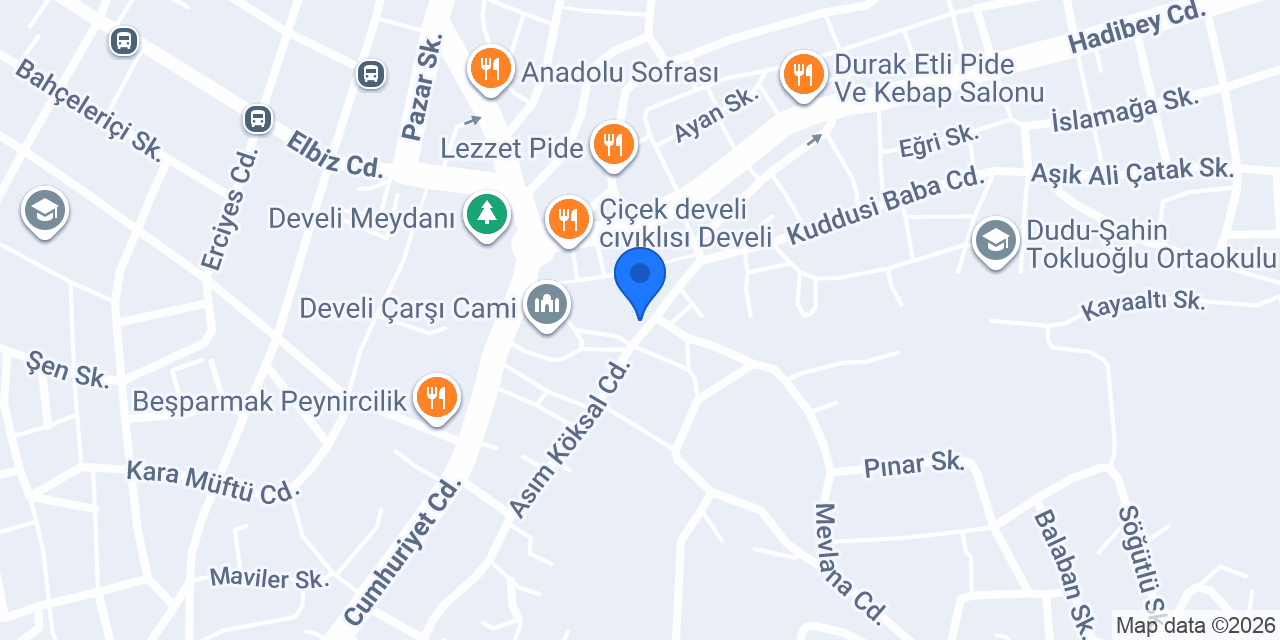 Derya Etli Pide Salonu konumu