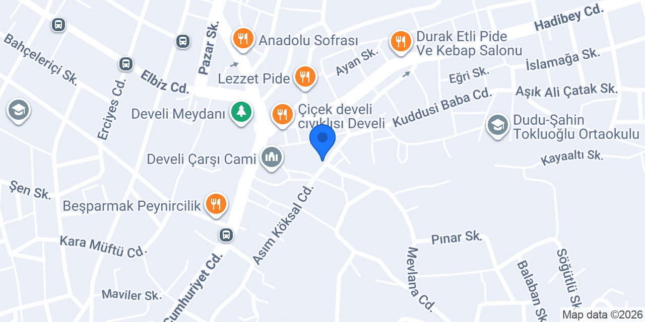 Yıldız Tekirdağ Köftecisi konumu