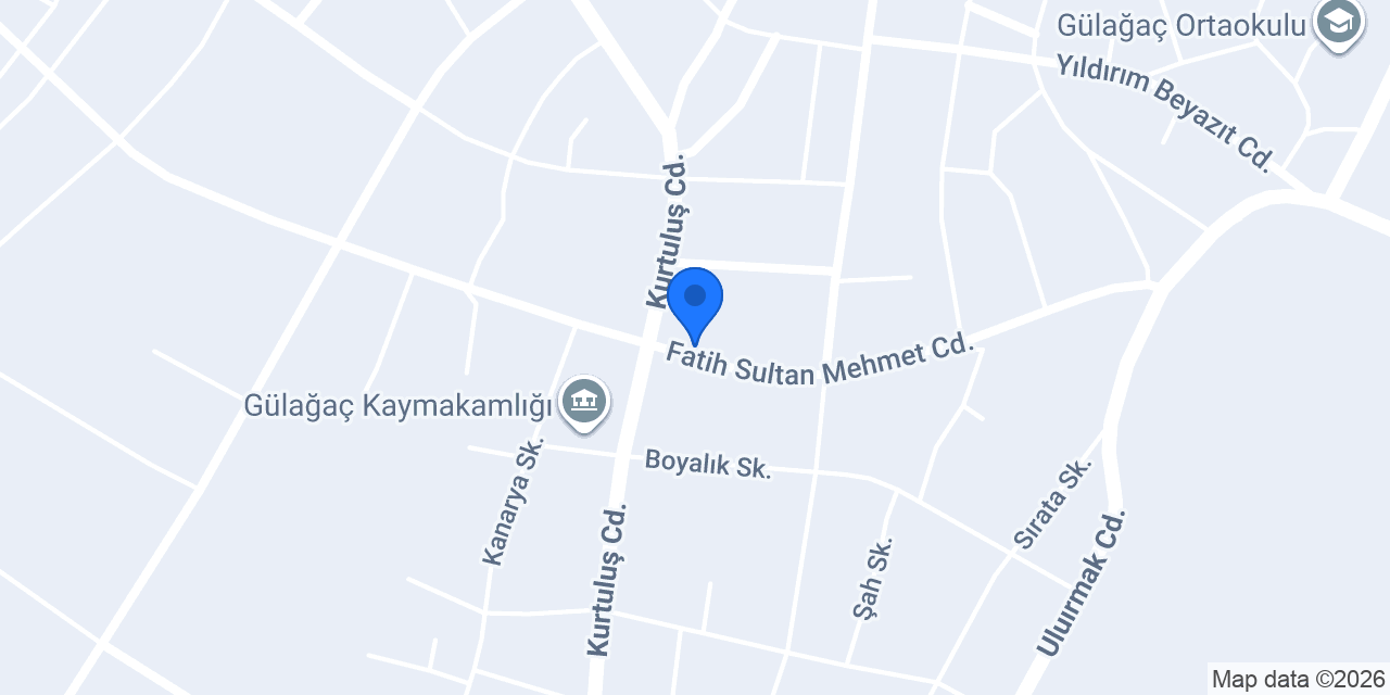 Tapu Müdürlüğü konumu