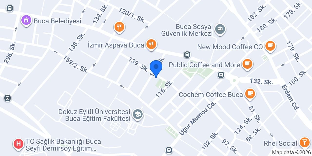Buca Net Direksiyon Sürücü Kursu konumu