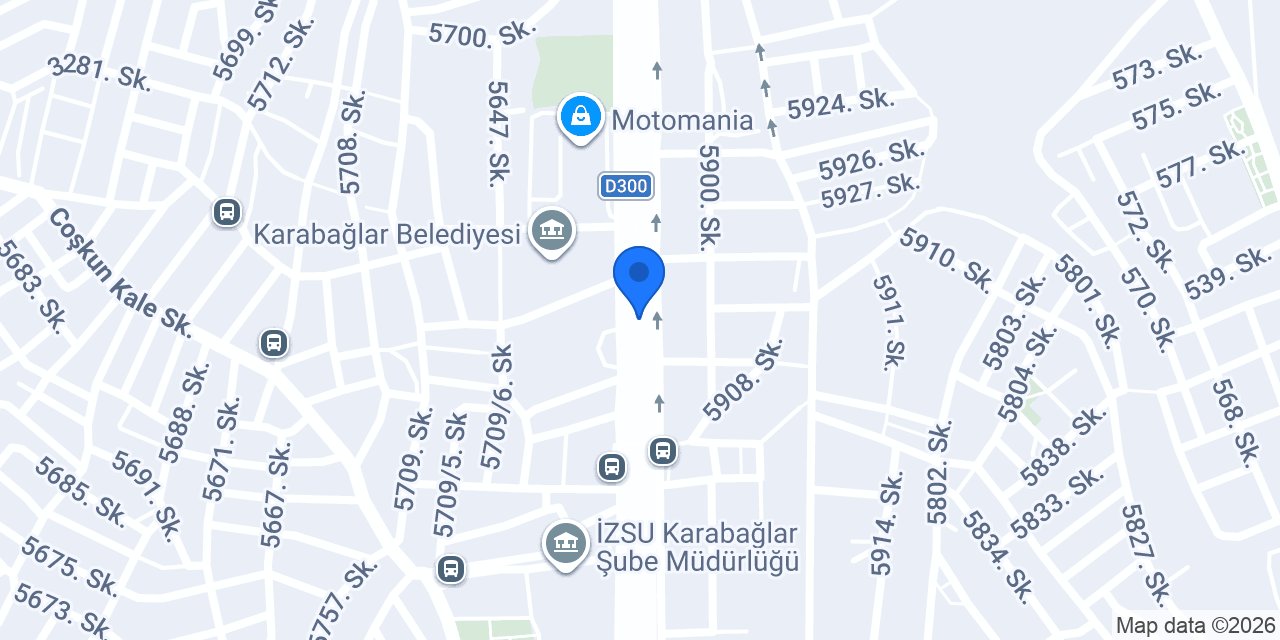 Ulusal Faktoring Karabağlar Şubesi konumu