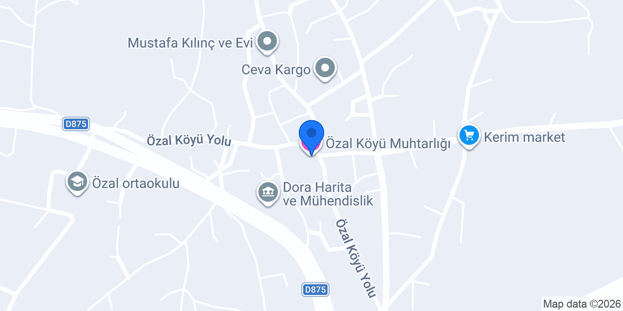 Özal Köyü Muhtarlığı konumu