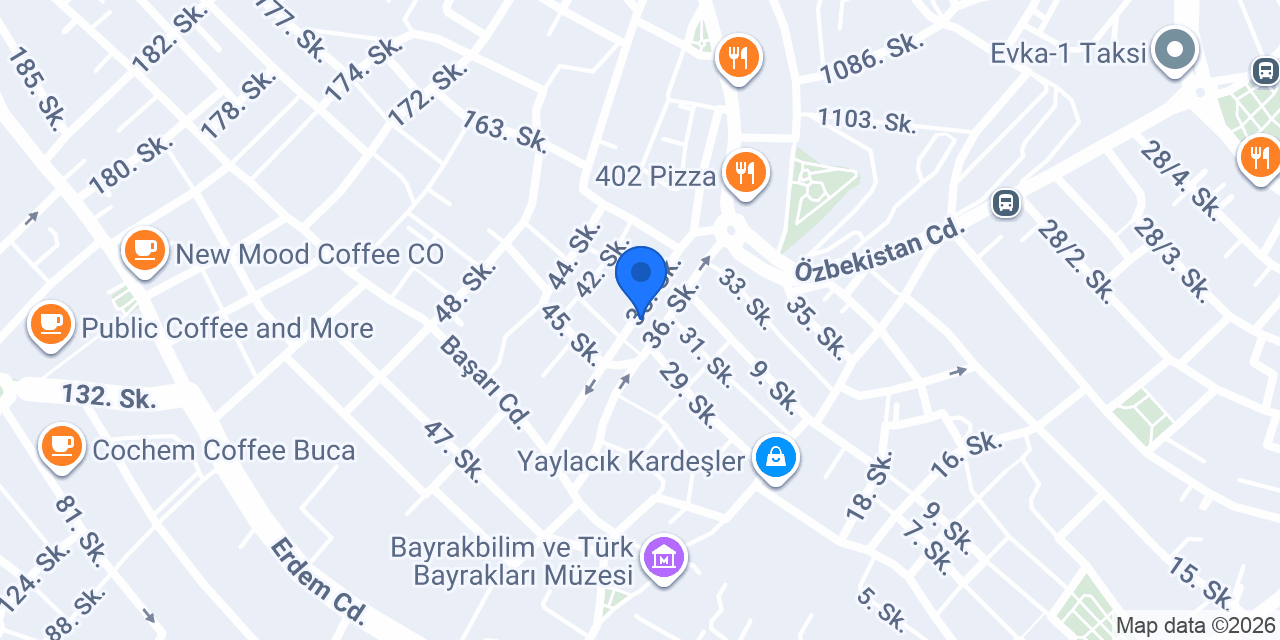Damla Rezidans Otel konumu