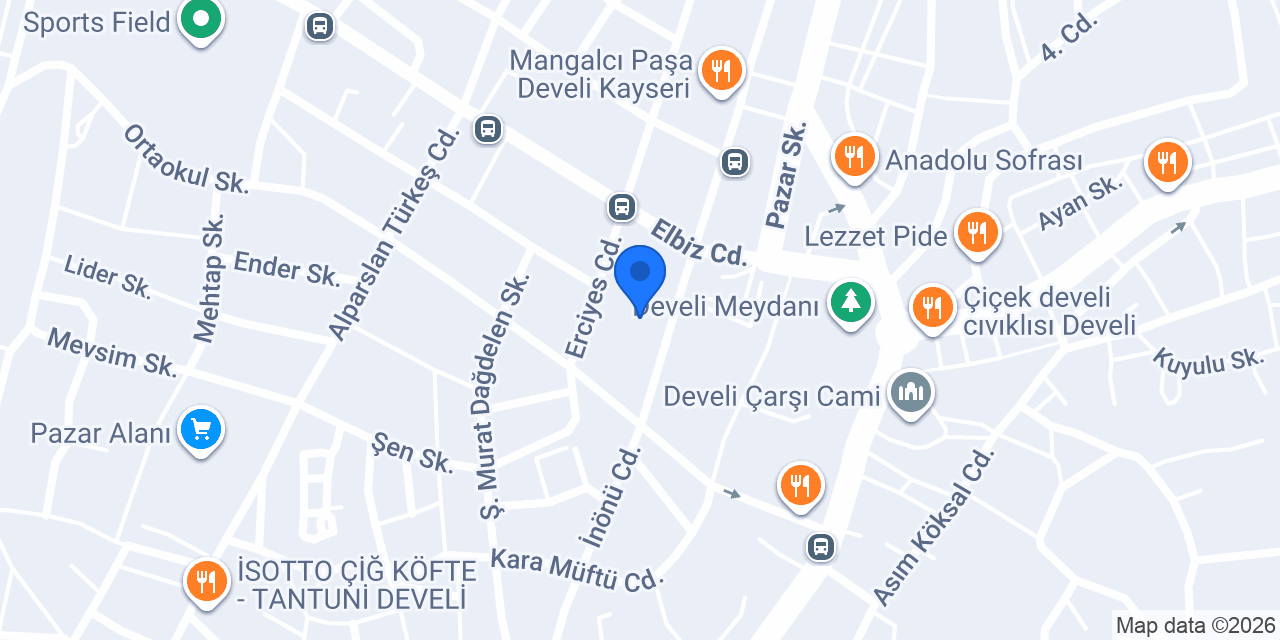 Develi 1 Nolu ASM konumu
