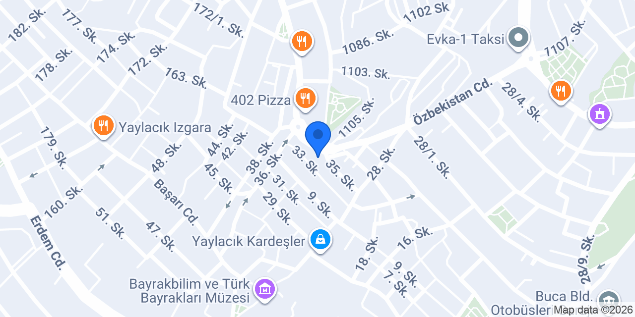 İzmir Oto Servis konumu