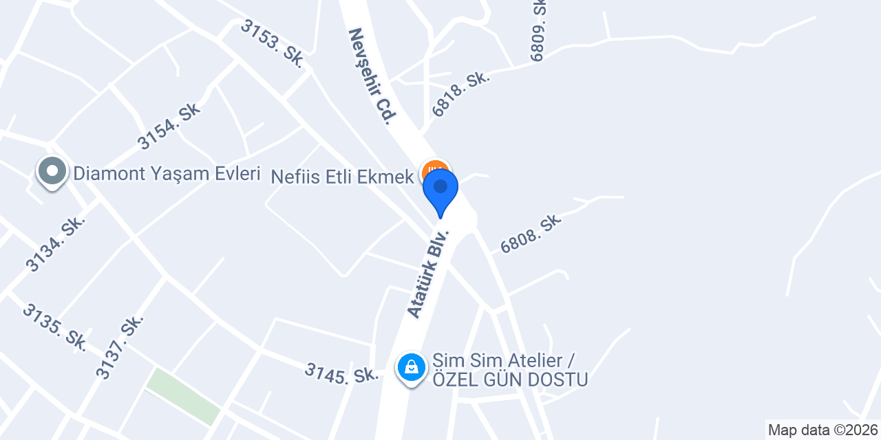 Aksaray OSB Kreş konumu