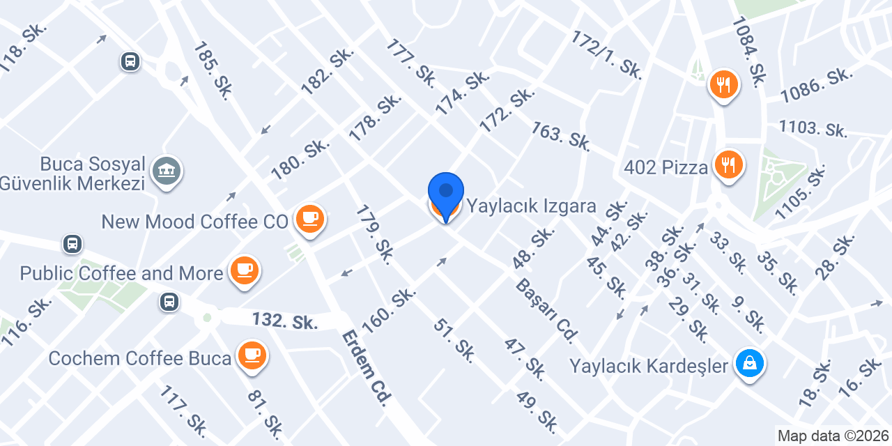 Yaylacık Izgara konumu