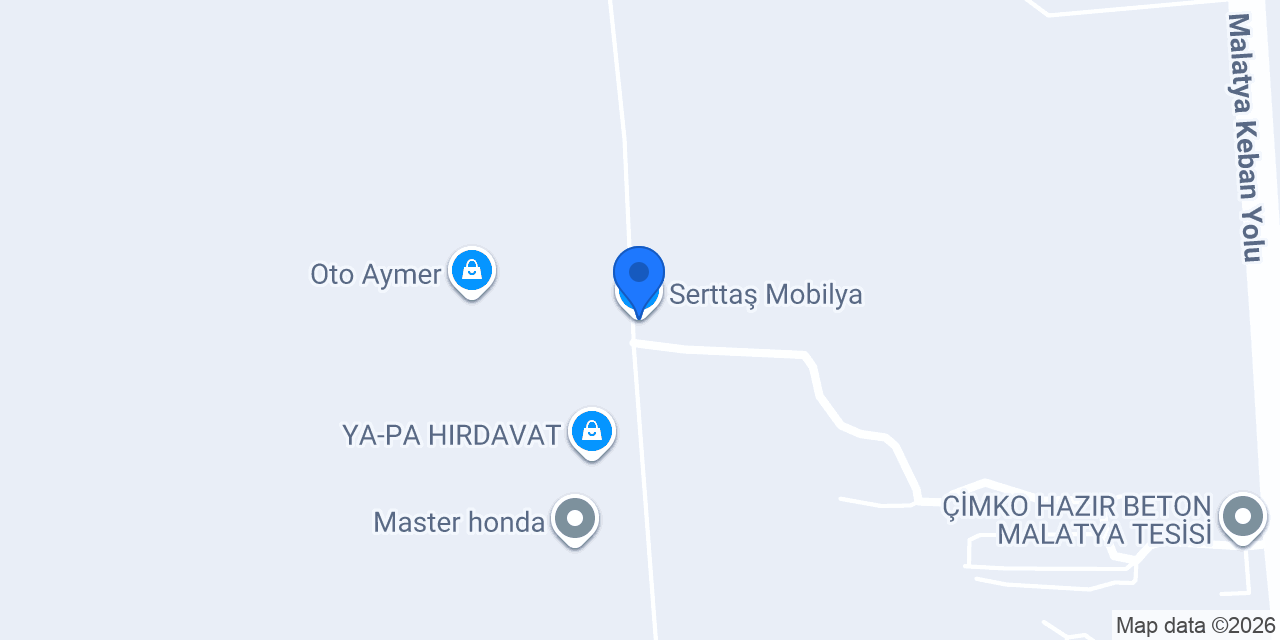 Serttaş Mobilya konumu