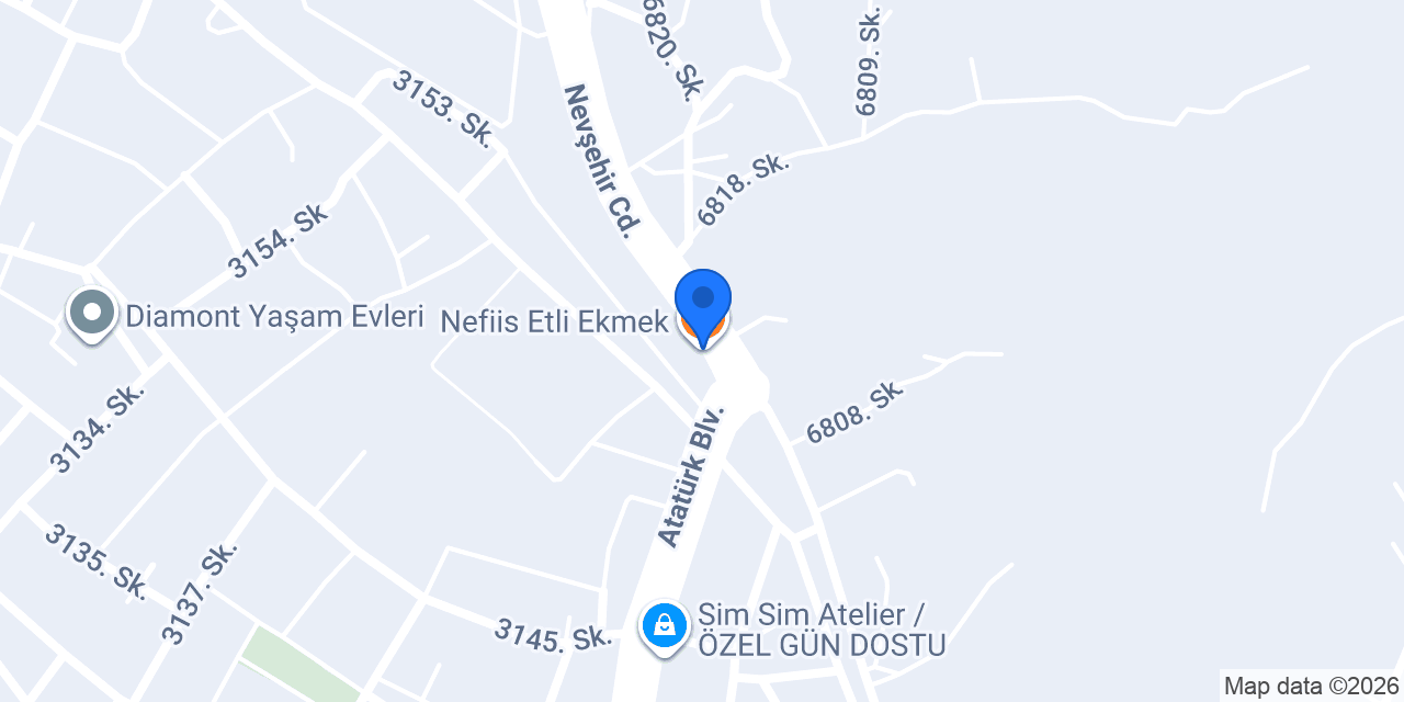 Nefiis Etli Ekmek konumu